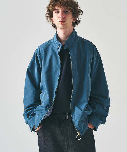 417 EDIFICE(フォーワンセブンエディフィス)の「ツイルハリントンジャケット(その他アウター・メンズ・ベージュ/ブラック/ブルー・SMALL/MEDIUM/LARGE)」の1枚目の写真