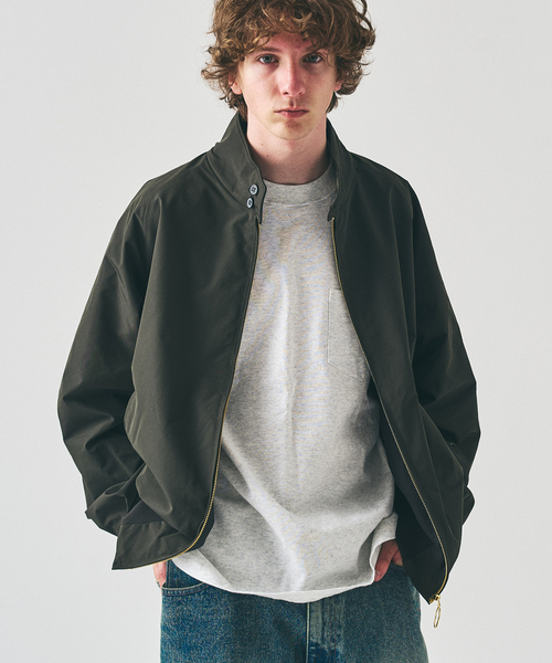 417 EDIFICE(フォーワンセブンエディフィス)の「ツイルハリントンジャケット(その他アウター・メンズ・ベージュ/ブラック/ブルー・SMALL/MEDIUM/LARGE)」の2枚目の写真