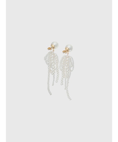 EIMY ISTOIRE（エイミーイストワール）の「カスケードパールピアス（ピアス（両耳用）・レディース・ホワイト・F）」の3枚目の写真