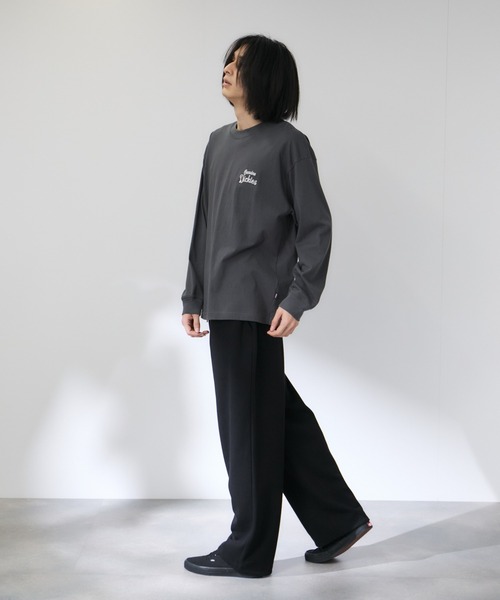 Dickies(ディッキーズ)の「【GENUINE Dickies/ ジェニュインデッキーズ】 バックアップリケ刺繍 /袖チェーン刺繍 ワイドBOXシルエット 長袖Tシャツ(Tシャツ/カットソー・メンズ・ホワイト/ネイビー/オートミール/グレー・M/L/XL)」の20枚目の写真
