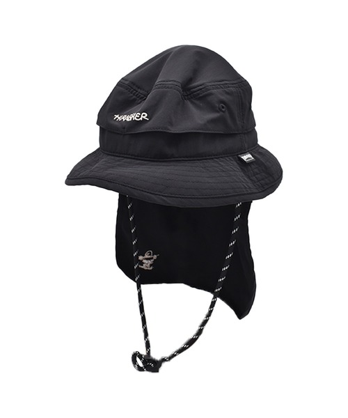 THRASHER(スラッシャー)の「THRASHER/スラッシャー キッズ ハット サファリハット 26TH-H01K(ハット・キッズ・ライトブルー/サーモンピンク/ブラック・YOUTH)」の1枚目の写真
