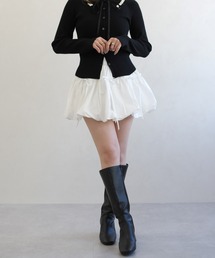 31 Sons de mode | 一部店舗限定 ティアードフレアリボンミニスカート(スカート)