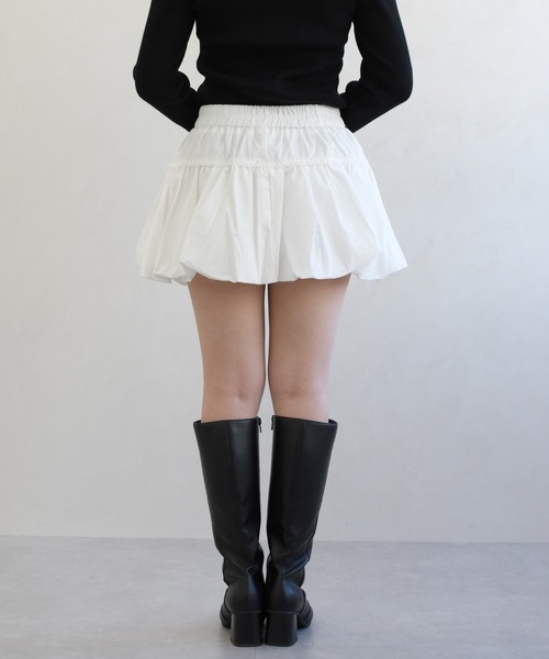 31 Sons de mode（トランテアン　ソン　ドゥ　モード）の「一部店舗限定 ティアードフレアリボンミニスカート（スカート・レディース・ホワイト・ﾌﾘ-）」の7枚目の写真