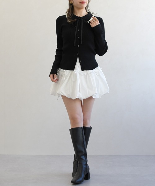 31 Sons de mode（トランテアン　ソン　ドゥ　モード）の「一部店舗限定 ティアードフレアリボンミニスカート（スカート・レディース・ホワイト・ﾌﾘ-）」の13枚目の写真