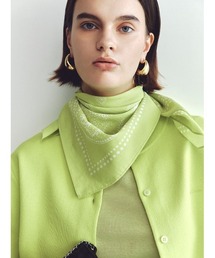 Mila Owen | バンダナ柄綿シルクスカーフ(バンダナ/スカーフ)