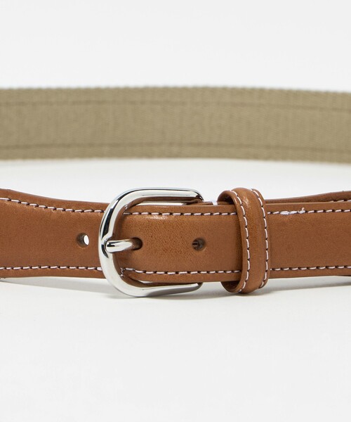 Andersons Belts（アンダーソンベルト）の「【別注】＜Anderson’s＞コンビベルト 30MM（ベルト・メンズ・ベージュ/ダークグレー・80ｃｍ/95cm）」の4枚目の写真