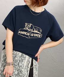 AMERICANA/アメリカーナ】メッシュTシャツ（Tシャツ/カットソー