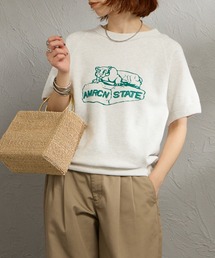 AMERICANA | [Americana/アメリカーナ] アニマルプリント  ショートスリーブラグランスウェット(スウェット)