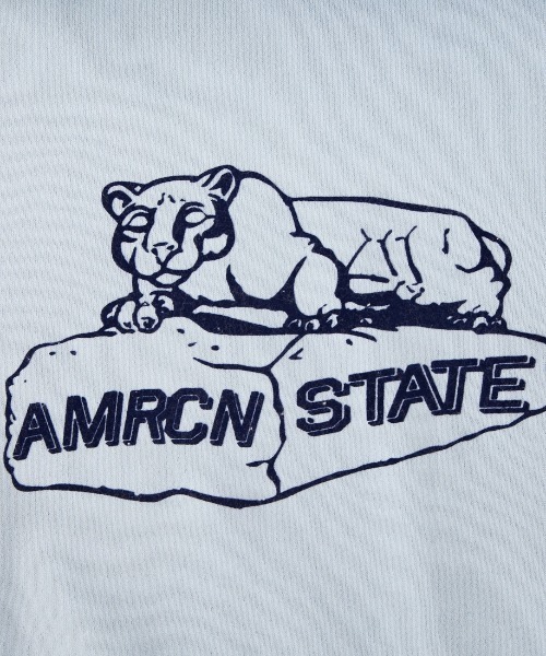 AMERICANA（アメリカーナ）の「[Americana/アメリカーナ] アニマルプリント  ショートスリーブラグランスウェット（スウェット・レディース・ネイビー/ライトグレー/サックスブルー・ONE SIZE）」の8枚目の写真