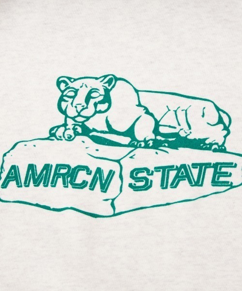 AMERICANA（アメリカーナ）の「[Americana/アメリカーナ] アニマルプリント  ショートスリーブラグランスウェット（スウェット・レディース・ネイビー/ライトグレー/サックスブルー・ONE SIZE）」の4枚目の写真