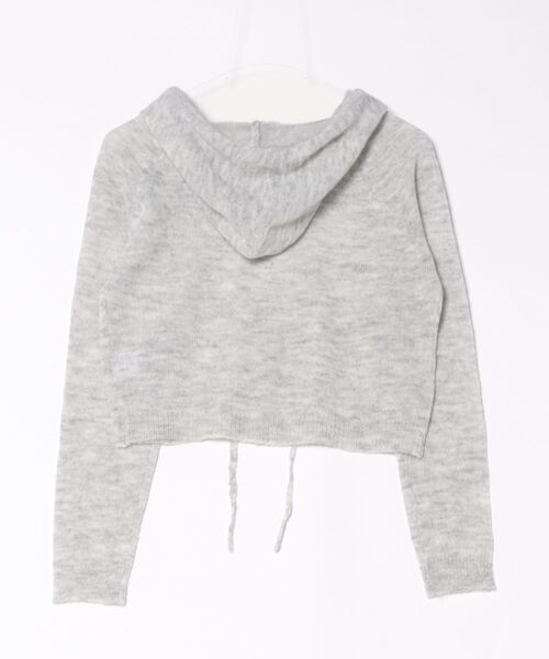 flower（フラワー）の「フラッフニットフーディー（カーディガン/ボレロ・レディース・グレー/ピンク・FREE）」の3枚目の写真