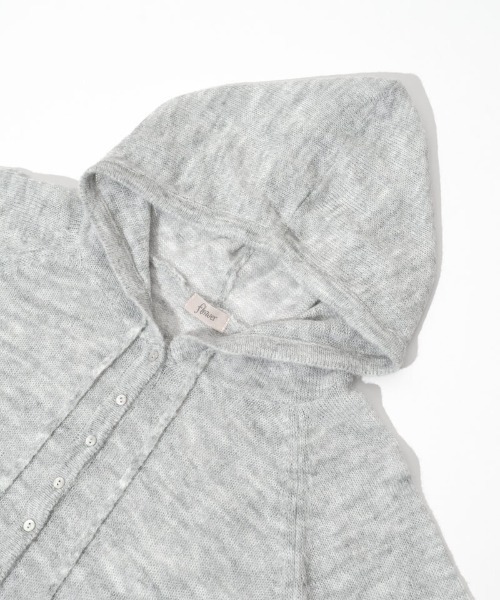 flower（フラワー）の「フラッフニットフーディー（カーディガン/ボレロ・レディース・グレー/ピンク・FREE）」の12枚目の写真