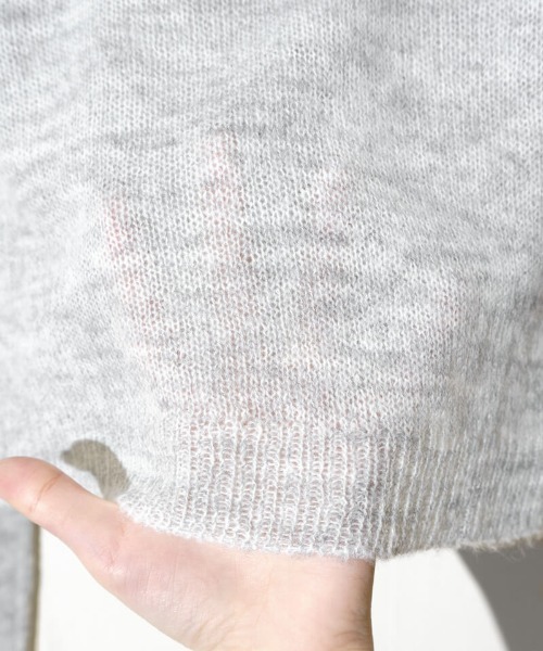 flower（フラワー）の「フラッフニットフーディー（カーディガン/ボレロ・レディース・グレー/ピンク・FREE）」の14枚目の写真