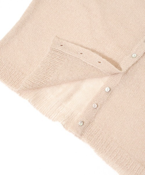 flower（フラワー）の「フラッフニットフーディー（カーディガン/ボレロ・レディース・グレー/ピンク・FREE）」の20枚目の写真