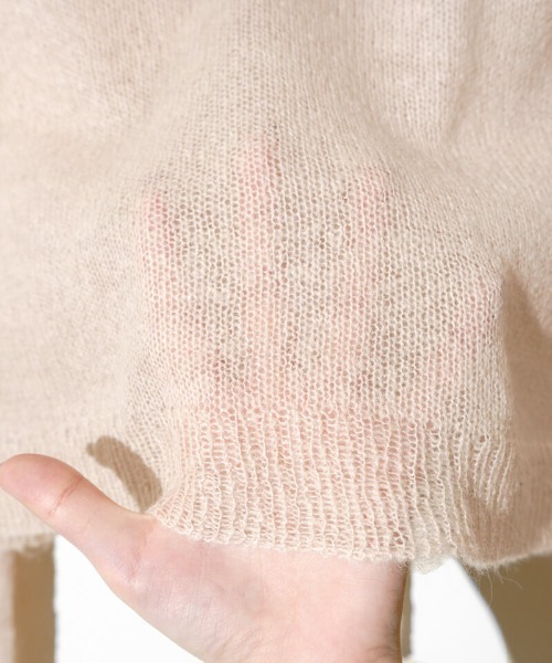 flower（フラワー）の「フラッフニットフーディー（カーディガン/ボレロ・レディース・グレー/ピンク・FREE）」の21枚目の写真