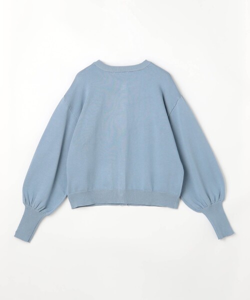 NICOLE white(ニコルホワイト)の「ニットカーディガン(カーディガン/ボレロ・レディース・サックスブルー/オフホワイト/チャコールグレー/レッド・FREE)」の9枚目の写真