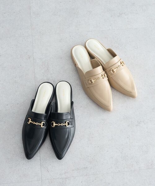 earth music&ecology（アースミュージックアンドエコロジー）の「ビットミュール（パンプス・レディース・ブラック/ベージュ・L/S/M）」の3枚目の写真