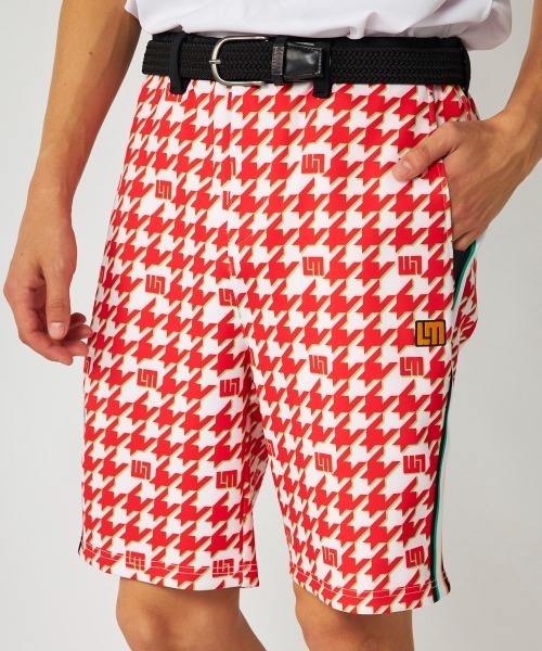 Loudmouth(ラウドマウス)の「LOUDMOUTH/ラウドマウス ゴルフウェア ストレッチ UVカット トラックショートパンツ(その他パンツ・メンズ・イエロー/ネイビー/グリーン/レッド・M/L/LL/3L/4L)」の4枚目の写真