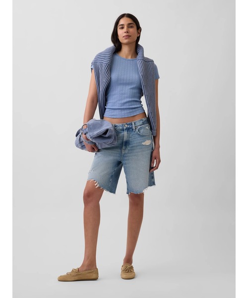 GAP(ギャップ)の「ポインテール クルーネックTシャツ(Tシャツ/カットソー・レディース・イエロー/ホワイト/ピンク/ブルー・XXS/XL/L/M/S/XS)」の20枚目の写真