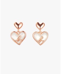 "b."ロゴ ハート パール ピアス "About Love"