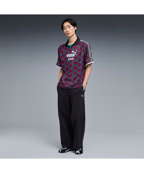 PUMA(プーマ)の「PUMA プーマ ユニセックス ワイド ストレート スウェットパンツ エンブロイ(その他パンツ・メンズ・グレー系その他/ブラック・MEDIUM/LARGE/X-SMALL/SMALL/X-LARGE)」の4枚目の写真
