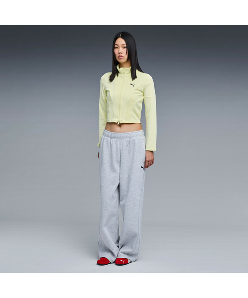 PUMA(プーマ)の「PUMA プーマ ユニセックス ワイド ストレート スウェットパンツ エンブロイ(その他パンツ・メンズ・グレー系その他/ブラック・MEDIUM/LARGE/X-SMALL/SMALL/X-LARGE)」の12枚目の写真