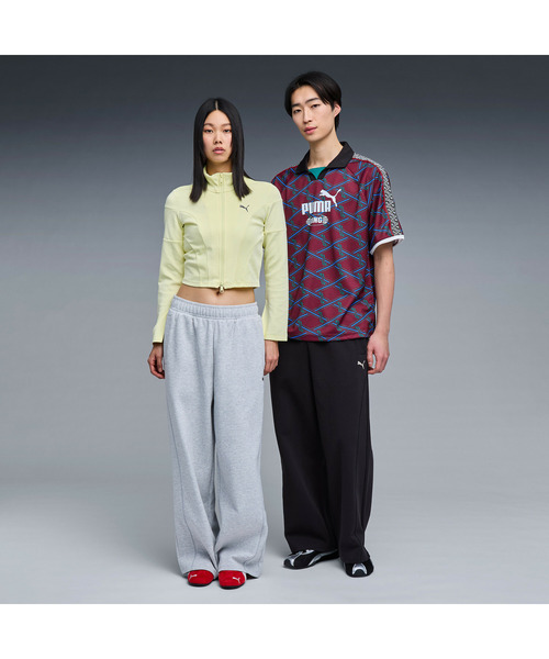 PUMA(プーマ)の「PUMA プーマ ユニセックス ワイド ストレート スウェットパンツ エンブロイ(その他パンツ・メンズ・グレー系その他/ブラック・MEDIUM/LARGE/X-SMALL/SMALL/X-LARGE)」の13枚目の写真