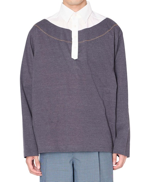 kolor(カラー)の「【kolor/カラー】26SCM-T02202 L/S SHIRT PO(その他トップス・メンズ・ブラック/グレー・3/2)」の1枚目の写真