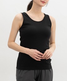 fumikauckida メッシュ ガーター タンクトップ ブラック VENUM／ヴェナム タンクトップ CLASSIC TANK TOP／クラシック タンク