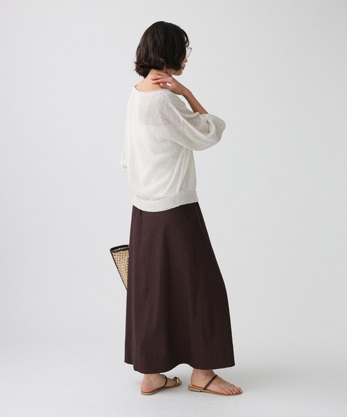 BABYLONE（バビロン）の「ペーパー2WAYプルオーバー（ニット/セーター・レディース・ピンク/ホワイト/チャコール・フリー）」の15枚目の写真