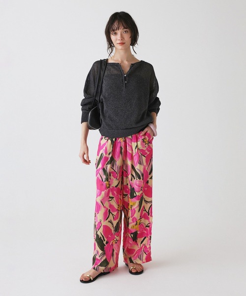 BABYLONE（バビロン）の「ペーパー2WAYプルオーバー（ニット/セーター・レディース・ピンク/ホワイト/チャコール・フリー）」の7枚目の写真