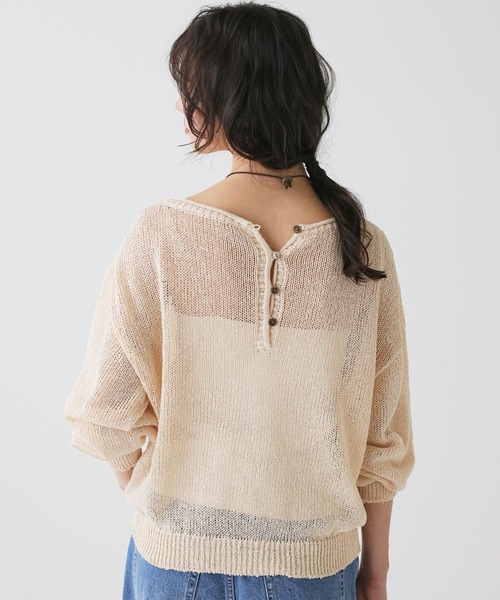 BABYLONE（バビロン）の「ペーパー2WAYプルオーバー（ニット/セーター・レディース・ピンク/ホワイト/チャコール・フリー）」の20枚目の写真