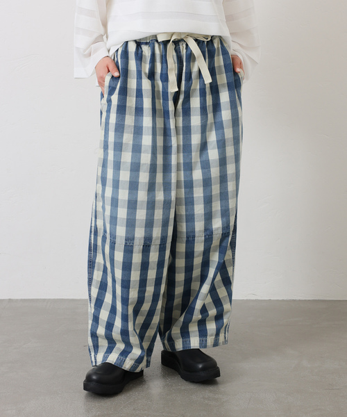 JOURNAL STANDARD LUXE(ジャーナルスタンダード ラックス)の「Kalina's check PT(その他パンツ・レディース・スカイブルー・FREE)」の1枚目の写真
