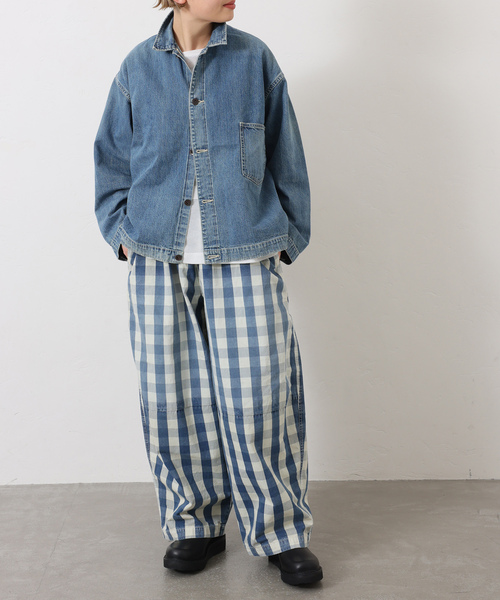 JOURNAL STANDARD LUXE(ジャーナルスタンダード ラックス)の「Kalina's check PT(その他パンツ・レディース・スカイブルー・FREE)」の4枚目の写真