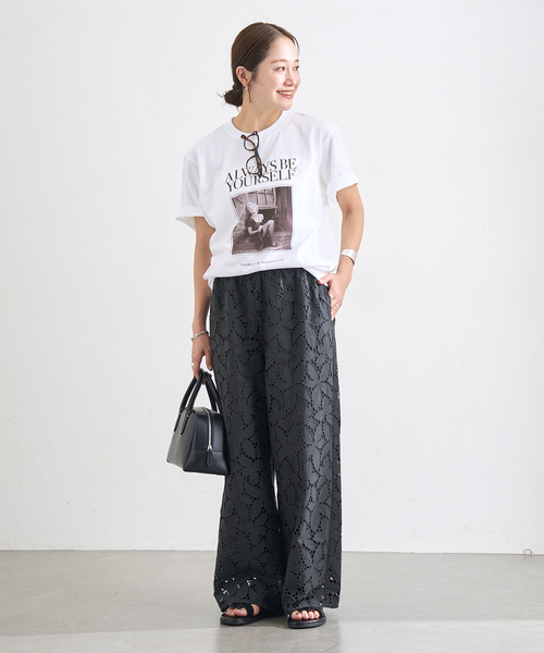 TICCA（ティッカ）の「別注【TICCA / ティッカ】フラワーレースパンツ JSP（その他パンツ・レディース・カーキ/チャコールグレー・FREE）」の8枚目の写真