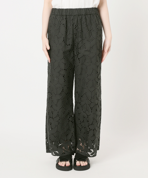 TICCA（ティッカ）の「別注【TICCA / ティッカ】フラワーレースパンツ JSP（その他パンツ・レディース・カーキ/チャコールグレー・FREE）」の12枚目の写真