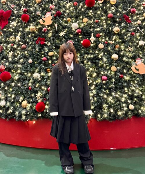 MUSINSA STANDARD KIDS（ムシンサスタンダードキッズ）の「ダブルブレストブレザー [ブラック]（ブルゾン・レディース・その他・120/130/140/150/160/110）」の9枚目の写真