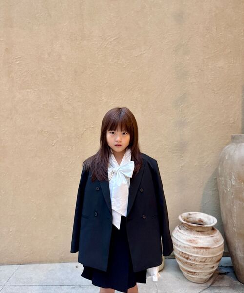 MUSINSA STANDARD KIDS（ムシンサスタンダードキッズ）の「ダブルブレストブレザー [ブラック]（ブルゾン・レディース・その他・120/130/140/150/160/110）」の12枚目の写真
