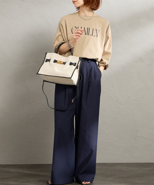 VIOLAd'ORO（ヴィオラドーロ）の「【WEB限定】 [VIOLAd’ORO / ヴィオラドーロ] BRUNO 2WAY キャンバスバッグ（トートバッグ・レディース・キナリ・ONE SIZE）」の12枚目の写真