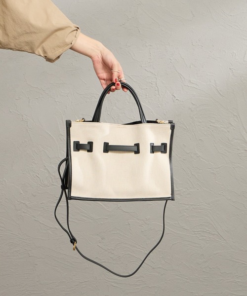 VIOLAd'ORO（ヴィオラドーロ）の「【WEB限定】 [VIOLAd’ORO / ヴィオラドーロ] BRUNO 2WAY キャンバスバッグ（トートバッグ・レディース・キナリ・ONE SIZE）」の17枚目の写真