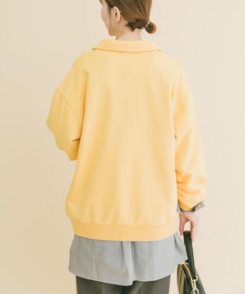 ITEMS URBANRESEARCH（アイテムズ アーバンリサーチ）の「ハーフジップフェード裏毛プルオーバー（スウェット・メンズ・グリーン/レッド/ブラック/イエロー・LARGE/MEDIUM）」の9枚目の写真