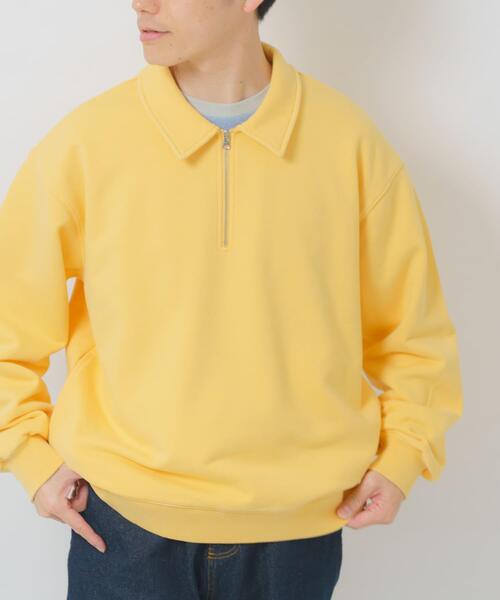 ITEMS URBANRESEARCH（アイテムズ アーバンリサーチ）の「ハーフジップフェード裏毛プルオーバー（スウェット・メンズ・グリーン/レッド/ブラック/イエロー・LARGE/MEDIUM）」の14枚目の写真