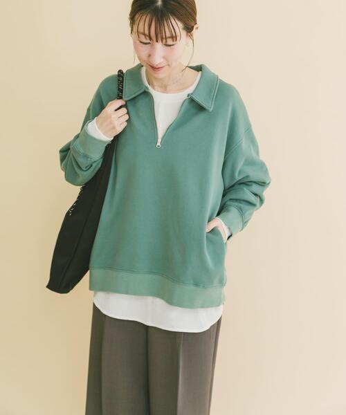 ITEMS URBANRESEARCH（アイテムズ アーバンリサーチ）の「ハーフジップフェード裏毛プルオーバー（スウェット・メンズ・グリーン/レッド/ブラック/イエロー・LARGE/MEDIUM）」の20枚目の写真