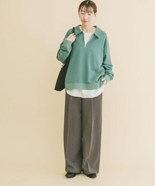 ITEMS URBANRESEARCH（アイテムズ アーバンリサーチ）の「ハーフジップフェード裏毛プルオーバー（スウェット・メンズ・グリーン/レッド/ブラック/イエロー・LARGE/MEDIUM）」の21枚目の写真