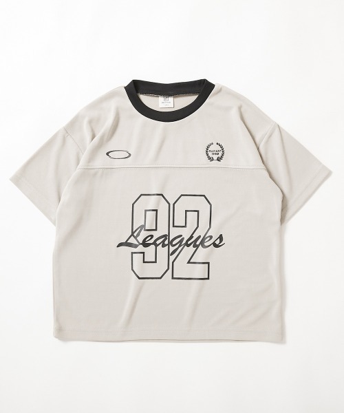 devirock（デビロック）の「【涼感 サラッとメッシュ】BIGシルエット ナンバリングプリント 半袖Tシャツ（Tシャツ/カットソー・キッズ・ライトグレー/ブラック/ブルーグレー/ダークグリーン・100cm/110cm/120cm/130cm/140cm/150cm/160cm）」の9枚目の写真