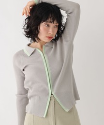 BAYFLOW（ベイフロー）の「[WEB限定]コンパクトサマーシアーカーディガン   シアーニット   フロントフック（カーディガン/ボレロ）」