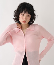 BAYFLOW（ベイフロー）の「［WEB限定］コンパクトサマーシアーカーディガン / シアーニット / フロントフック（カーディガン/ボレロ）」