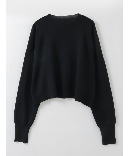 HER.（ハー）の「ショートカーディガン（ニット/セーター・レディース・ブラック/オフホワイト・フリー）」の13枚目の写真