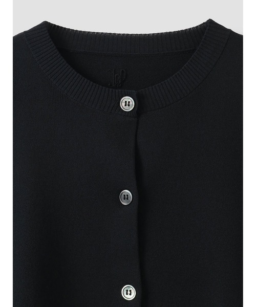 HER.（ハー）の「ショートカーディガン（ニット/セーター・レディース・ブラック/オフホワイト・フリー）」の14枚目の写真