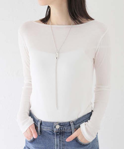 IENA(イエナ)の「EO/イオ LOOP The Necklace ネックレス BO25SS-46(ネックレス・レディース・シルバー・FREE)」の9枚目の写真